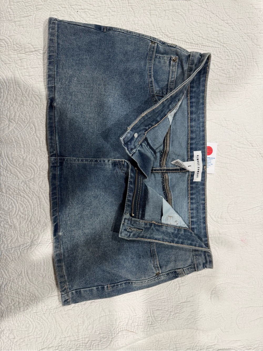 Almost Famous Dark Blue Denim Mini Skirt